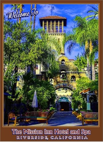 Puzzle 1000 Teile The Mission Inn Riverside California United States Travel Advertisement Print Wall Art Wooden Puzzle Toys Games for Adults Children Kids Teens Gift von Generisch