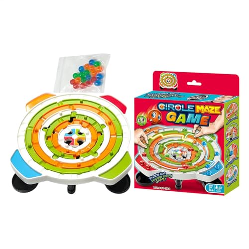 Puzzle-Labyrinth-Spiel, Labyrinth-Puzzle für Kinder - Rundes Ball-Labyrinth-Puzzle-Brettspiel | Arc Design Puzzle Maze Aktivitätsbrett für Neujahr, Halloween, Ostern, Weihnachten, Geburtstag von Generisch