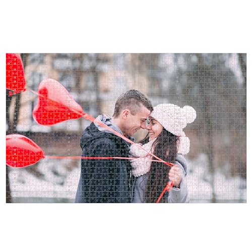 Puzzle Personalisiert,Puzzle Mit Eigenem Foto,Puzzle 1000 Teile,Fotogeschenk Für Jahrestag Geburtstag Weihnachten Valentinstag (1 Bild, 1000pcs) von Generisch