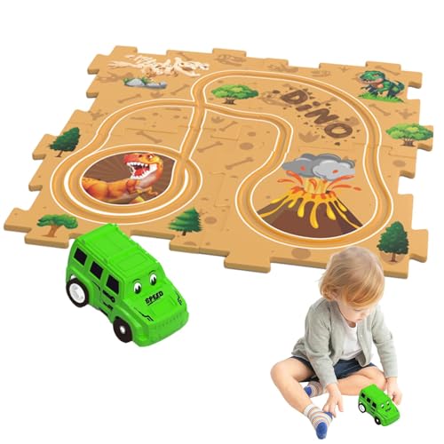 Puzzle-Racer-Autobahn-Set, Puzzle-Autobahn-Spielzeug,Kinder-Autobahn-Set | Pädagogische Puzzle-Strecken, Autospielzeug, Puzzle-Rennstrecken für die frühe Entwicklung von Generisch