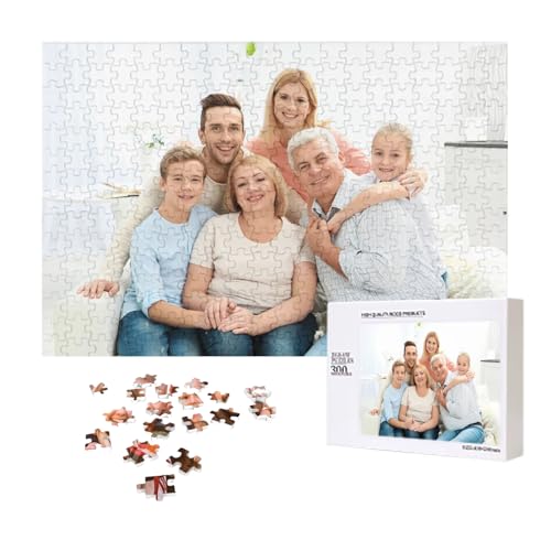 Puzzle Selber Gestalten 1000 Teile mit Eigenem Bild,Puzzle Foto Personalisiert,Custom Puzzle Selbst Gestalten mit Foto 300/500/1000 für Paare Valentinstag Graduierung Hochzeit Geburtstag (A-300 Teile) von Generisch