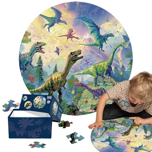 Puzzle-Spielzeug, Kleinkind-Puzzles | 70 Teile rundes Puzzle-Spielzeug, Bodenpuzzle für Vorschule,Cultivate Observation Jungen Mädchen Lernpuzzlespielzeug für Wohnzimmer, Klassenzimmer von Generisch