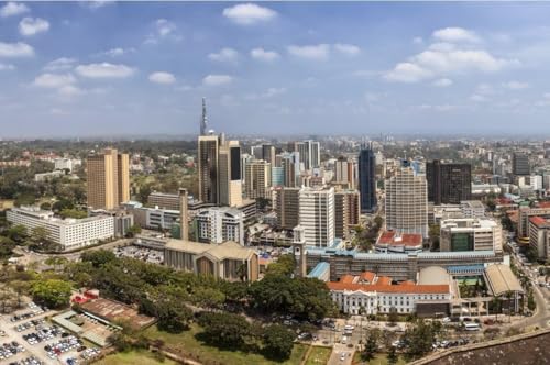 Puzzle für Erwachsene, 1000 Teile, NAIROBI KENYA SKYLINE glänzendes Poster, Bild, Fotodruck, A131, anspruchsvolles Puzzle für Freunde, Familie, Wanddekoration von Generisch