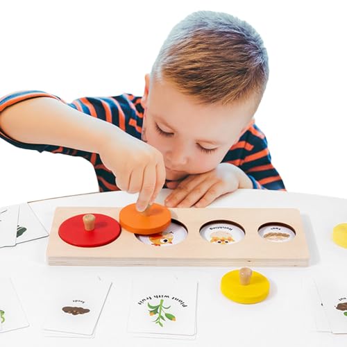 Puzzlespiele für Kleinkinder, passende Puzzlespielzeuge,Passende Lernspielzeuge Tier-Puzzlespielzeug aus Holz - Farbsortierung Vorschule Frühpädagogisches Spielzeug Motorik Kinderspielzeug für Kinder von Generisch