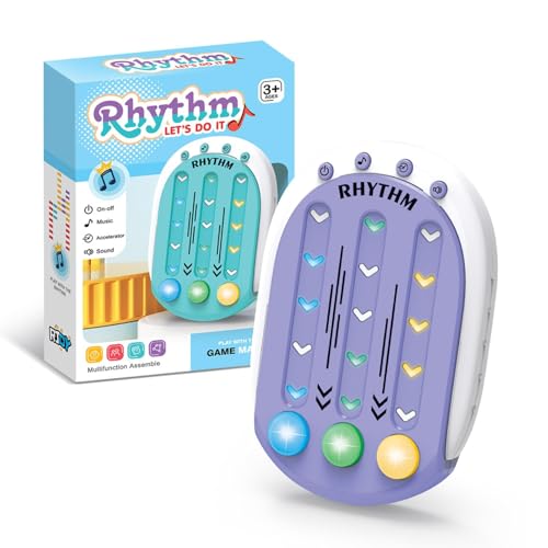 Quick Push Game Rhythm Master, Rhythmus-Game-Controller | Musik-Push-Spiele,Interaktives Push-Konsolenspiel, tragbare Puzzlespielmaschine mit Musik und Licht für , Mädchen und Teenager von Generisch