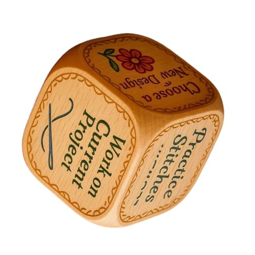 Quilter Decision Dice | Sticker Entscheidungswürfel mit Stickaufgaben - Gravierte Nähzubehör für Heimtextilien Kunstwerk Kurse Anfänger thusiasten Frauen | Set Für Anfänger Enthusiasten Quilter Decision Dice | Sticker Entscheidungswürfel mit Stickaufgaben - Gravierte Nähzubehör für Heimtextilien Kunstwerk Kurse Anfänger thusiasten Frauen | Set Für Anfänger Enthusiasten von Generisch