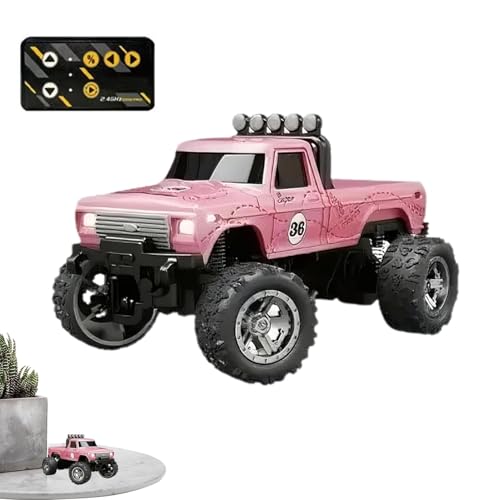 RC-Truck-Crawler-Spielzeug, ferngesteuertes LKW-Spielzeug - Kleine RC-Auto-LKW-Spielzeuge - 2,4-GHz-Indoor-Autorennfahrer, wiederaufladbares ferngesteuertes Auto-LKW-Spielzeug mit Lichtern, Maßstab 1: von Generisch