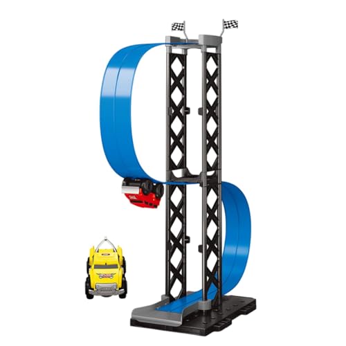 Race Track Magnetic Car Set mit 1 Auto | Ideal für Kinder, Mädchen, Teenager, alle Altersgruppen, lustige Rennspiel -Tracks -Set, interaktives Spielzeug für und Mädchen, Kinderrenn von Generisch