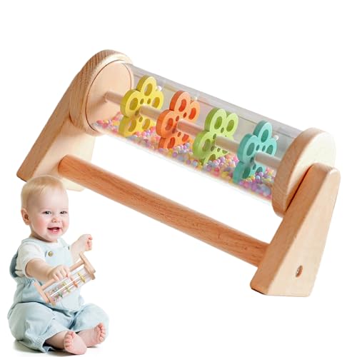 Rain Stick Baby Toy – Transparenter Rhythmushersteller, sanfter Geräuschstimulator | Lustiges Aktivitätswerkzeug mit fallenden Pellets, Ahydran für das Hörwachstum Rain Stick Baby Toy – Transparenter Rhythmushersteller, sanfter Geräuschstimulator | Lustiges Aktivitätswerkzeug mit fallenden Pellets, Ahydran für das Hörwachstum von Generisch