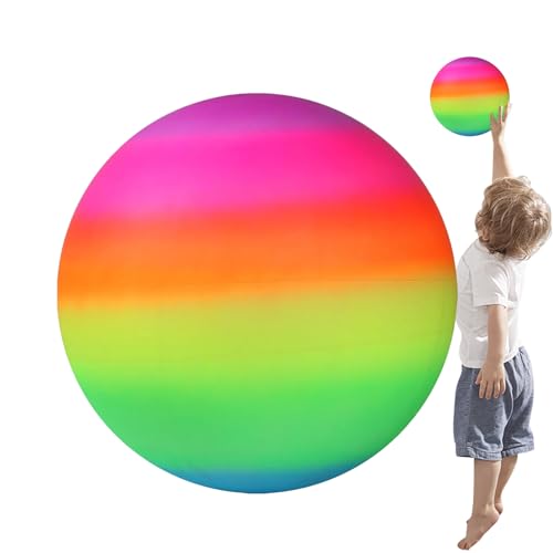 Rainbow Sport Ball-Buntes aufblasbares Strandballspielzeug, leichtes Blow-up-Pool-Balling | Unterhaltsame Outdoor -Schwimmpartyspiel für Kinder und Erwachsene, Urlaubsaktivitätsspielzeug für Garten Rainbow Sport Ball-Buntes aufblasbares Strandballspielzeug, leichtes Blow-up-Pool-Balling | Unterhaltsame Outdoor -Schwimmpartyspiel für Kinder und Erwachsene, Urlaubsaktivitätsspielzeug für Garten von Generisch