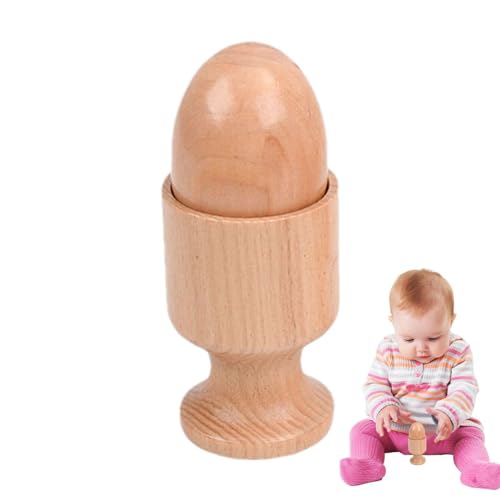 Rassel | Ineinandergreifende Scheiben Babyspielzeug aus Holz für Trainingsgriff | Holz Baby Neugeborenes Spielzeug für Kleinkind und Mädchen Geschenke von Generisch