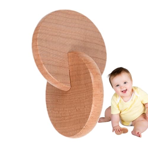 Rassel - Safe Interlocking Discs Baby Holzspielzeug - Vorschulische Lernaktivitäten für Feinmotorik und Formerkennung von Generisch