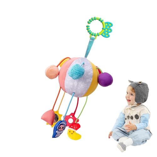 Rasselspielzeug zum Aufhängen für Babys, Spielzeug zum Aufhängen am Kinderwagen | Mehrzweck-Spielzeug für Babys, Autositz, Ziehschnur, Aktivitätsspielzeug,Lustiges Kinderwagen-Spielzeug, Kinderbett-Hä von Generisch