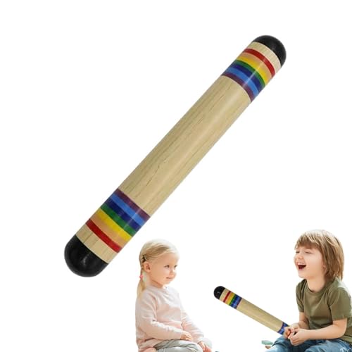 Regenstab, sensorisches Spielzeug, Regen-Sound-Maker-Stick,Rainstick Musikinstrument - Regenmacher-Rasselschüttler für die sensorische und auditive Entwicklung, lustiges und lehrreiches Kinderspielzeu von Generisch