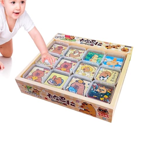 Reiserätsel für Kinder,Cartoon-Puzzle - Gedruckte Muster Lustige Puzzle Lernpuzzles | Innovatives Gehirn-Puzzlespiel, geistiges Spielzeug für den Heimkindergarten von Generisch