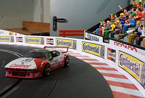 Generisch Rennbahn Slotcar LEITPLANKE Bande 4cm x 200cm für Carrera DIGITAL von Generisch