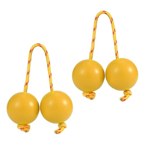 Rhythm African Shaker, Kashaka Instrument Shaker Rassel Ball, 2 Paar ABS Hand Percussion Balls Musik Ei Double Gourd für Partys, Hochzeiten, Shows von Generisch