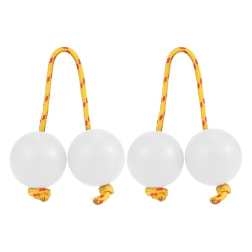 Rhythmischer Ball Kashaka Instrument, Afrikanischer Shaker Musikinstrument, 5.0 cm 2 Paar ABS Hand Percussion Balls Musik Ei Double Gourd für Partys Hochzeiten Shows von Generisch