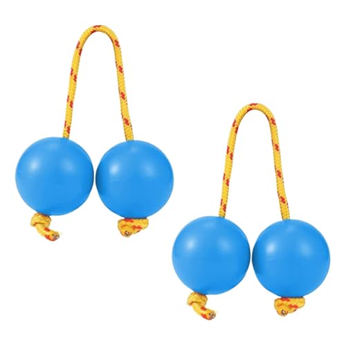 Rhythmisches Ball-Kashaka-Instrument – afrikanischer Shaker-Musikinstrument – 2 Paar rhythmische Musik-Ei, ABS-Handpercussion-Instrumente, Doppelkürbis für Kinder und Erwachsene von Generisch