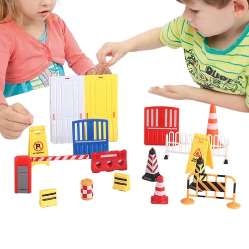 Road Sign Toy, Traffic Signs Playset, Kids Traffic Signs Toy, Traffic Cone Playset, Educational Road Sign Toy, Crosswalk Signal Toys, Traffic Playset for Kids, Toy Traffic Signs Set, Road Signs von Generisch