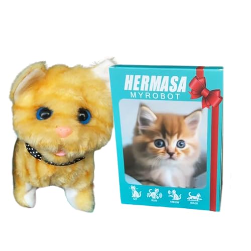 Robot Cat Toy – Animated Realistic Kitty, Bellen Meow Electronic Pet, Interactive Walking Finge Play Toy, Educational Kids Learning Zubehör, Entertainment Classroom, Fun Activity Erwachsene | Robot Cat Toy – Animated Realistic Kitty, Bellen Meow Electronic Pet, Interactive Walking Finge Play Toy, Educational Kids Learning Zubehör, Entertainment Classroom, Fun Activity Erwachsene | von Generisch