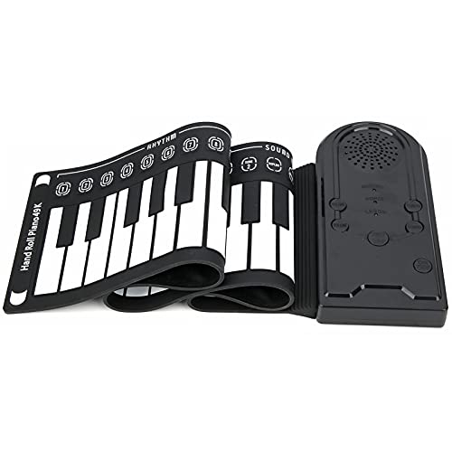 Roll-Up Piano Portable Foldable Silicone Keyboard with Built-in Speaker for Beginners Roll-Up Piano Portable Foldable Silicone Keyboard with Built-in Speaker for Beginners von Generisch