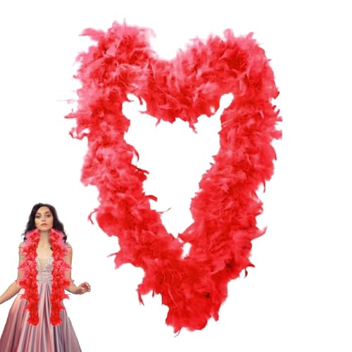 Rosa Federboa - Truthahn-Rosa-Feder-Girlande - Weiches Party-Kostüm-Zubehör, Mädchen-Kostüm für Cosplay, Halloween-Party, Hochzeit, Tanz Rosa Federboa - Truthahn-Rosa-Feder-Girlande - Weiches Party-Kostüm-Zubehör, Mädchen-Kostüm für Cosplay, Halloween-Party, Hochzeit, Tanz von Generisch