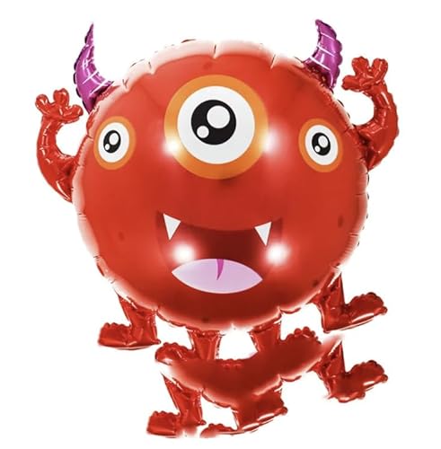 Roter Monster-Folienballon, 57 x 59 cm von Generisch