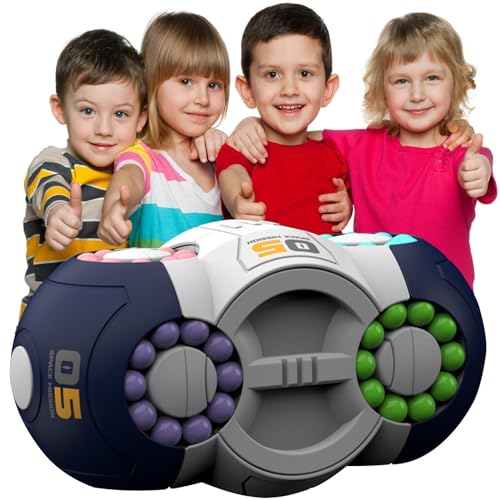 Rotierender Zauberbohnenwürfel, Zauberbohnen-Puzzlespielzeug,Fidget Hand Sensorisches Spielzeug - 360 Grad drehbares Lern- und Bildungsspielzeug, pädagogischer Würfelspinner für Kinder, , Mädchen ab 3 von Generisch