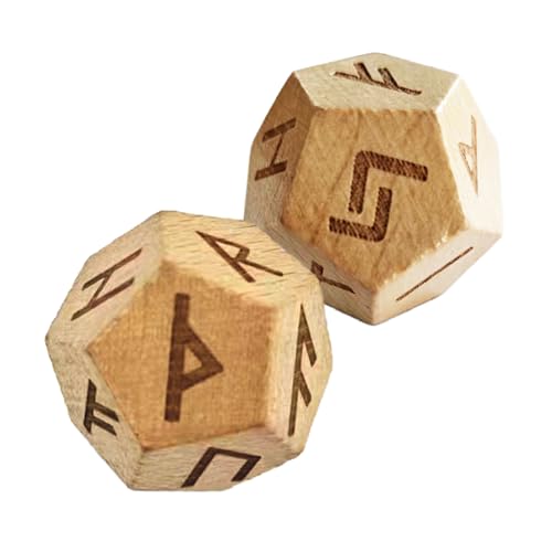 Runen-Set aus Holz – geschnitzte Holunder-Würfel, Wahrsagungswerkzeuge, 2 kompakte Runenwürfel für Reisen, Sammeln und Unterhaltung, handgefertigtes Symbol-Set für spirituelle Praktiken Runen-Set aus Holz – geschnitzte Holunder-Würfel, Wahrsagungswerkzeuge, 2 kompakte Runenwürfel für Reisen, Sammeln und Unterhaltung, handgefertigtes Symbol-Set für spirituelle Praktiken von Generisch