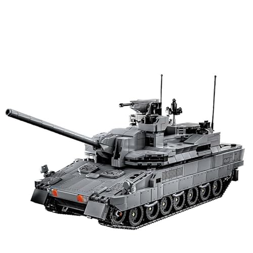 SAYN WW2 Militär Panzer Klemmbausteine Bausteine, 2252 Teile Technik Militär WW2 EMBT Main Battle Panzer Modellbausatz, Kompatibel mit Lego von Generisch