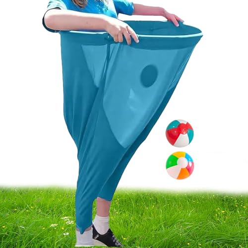 Sack Race Bags - Funny Giant Stretch Hosen Outdoor -Spielset Mit 2 Hüpfbällen | Lawn Carnival Birthday School Playground Reunion Party Aktivitäten Für Kinder Erwachsene, Kinder Sack Race Bags - Funny Giant Stretch Hosen Outdoor -Spielset Mit 2 Hüpfbällen | Lawn Carnival Birthday School Playground Reunion Party Aktivitäten Für Kinder Erwachsene, Kinder von Generisch