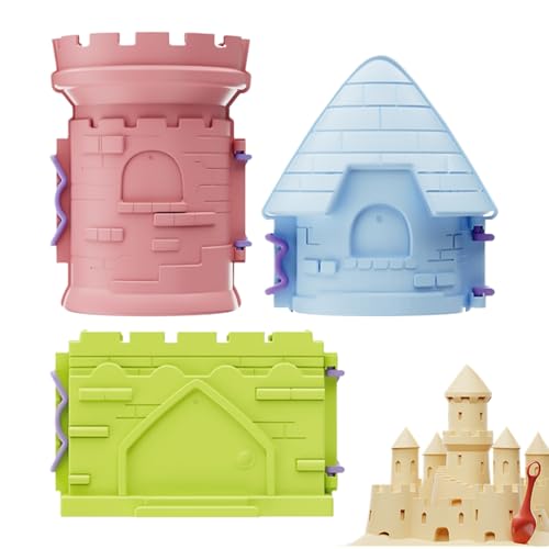 Sandspielset | Strandformen Bauset,3 Teile Interaktives Spielzeug Outdoor Kinderspiele Sensorik Urlaub Sommer Geburtstag Weihnachten Sandspielset | Strandformen Bauset,3 Teile Interaktives Spielzeug Outdoor Kinderspiele Sensorik Urlaub Sommer Geburtstag Weihnachten von Generisch