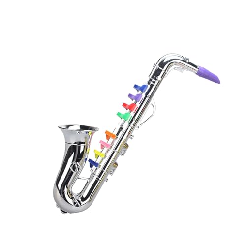 Saxophon Spielzeug - Saxophon Spielzeug Für Saxophon | Spielzeugsaxophon | Musikspielzeug Saxophonmodel | Multifunktionales Lernspielzeug – Musikmodell Für Kleinkinder von Generisch