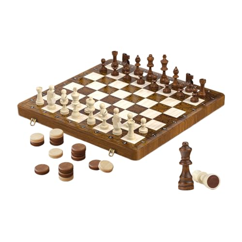 Schachspiel Klappbar Typ | Magnetisches Holz Schachbrett Spielset - Interaktiv Aktivitäten Für Reise Zuhause Garten Unterricht Familienabend Schachspiel Klappbar Typ | Magnetisches Holz Schachbrett Spielset - Interaktiv Aktivitäten Für Reise Zuhause Garten Unterricht Familienabend von Generisch