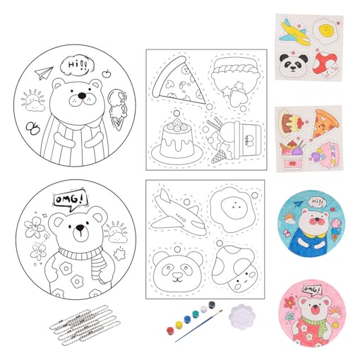 Schaummalerei Set, Magisches Schaumstoff-Malpapier mit Struktureffekt, Kinder Wassermalvorlagen Bastelsets Zeichenbrett Zubehör Reise Studio Schule Schaummalerei Set, Magisches Schaumstoff-Malpapier mit Struktureffekt, Kinder Wassermalvorlagen Bastelsets Zeichenbrett Zubehör Reise Studio Schule von Generisch