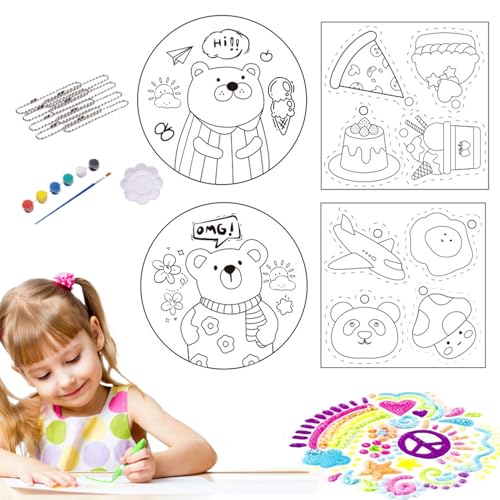 Schaummalerei Set | Magisches Schaumtextur Zeichenpapier Set | Wasseraktivierte Mal Leinwand Für Haus Atelier Schule Unterricht Schaummalerei Set | Magisches Schaumtextur Zeichenpapier Set | Wasseraktivierte Mal Leinwand Für Haus Atelier Schule Unterricht von Generisch