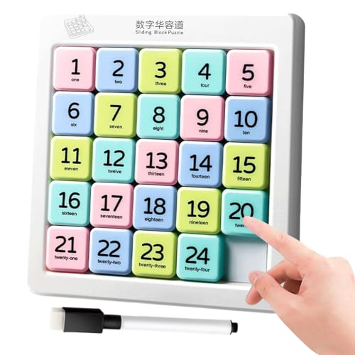 Schiebezahlenpuzzle,Pädagogisches Spielzeug Für Kinder - 6x6 Interaktives Zahlen-Schiebespiel Zur Logikförderung, Kognitiven Entwicklung, Gehirntraining Für Kindergarten, Vorschule Und Unterricht Schiebezahlenpuzzle,Pädagogisches Spielzeug Für Kinder - 6x6 Interaktives Zahlen-Schiebespiel Zur Logikförderung, Kognitiven Entwicklung, Gehirntraining Für Kindergarten, Vorschule Und Unterricht von Generisch