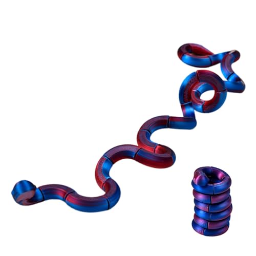 Schlange Fidget Spielzeug, Kinder Joint Movable Fidget Spielzeug, Gedruckt Realistische Schlange Spielzeug, Flexible Tier Spielzeug, Tragbare Sensorische Spielzeug Für Bühne Zeigen, Spielen von Generisch