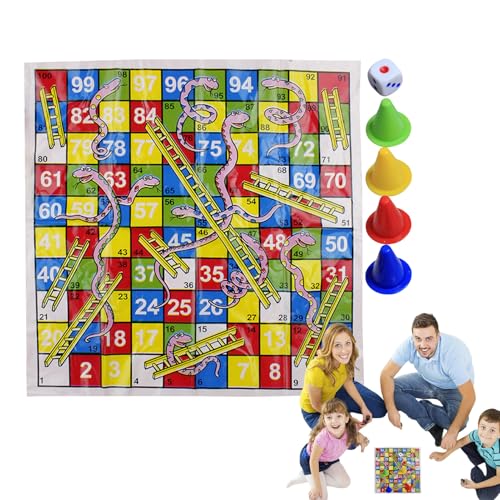 Schlangenspiel - Reisespiel Set | Lustiges Tragbares Gesellschaftsspiel Für Kinder Erwachsene Familientreffen Outdoor Aktivitäten Geschenkidee Schlangenspiel - Reisespiel Set | Lustiges Tragbares Gesellschaftsspiel Für Kinder Erwachsene Familientreffen Outdoor Aktivitäten Geschenkidee von Generisch