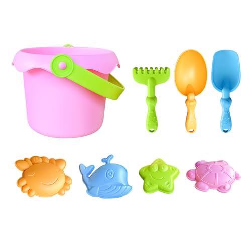 Schlossformen aus Strandspielzeug-Set, bunter Eimer, Schaufel | Kreatives Bauspielzeug für den Sommerurlaub, Outdoor-Spaß, Reisen, Indoor-Spiel, Geschenk im Voralter Schlossformen aus Strandspielzeug-Set, bunter Eimer, Schaufel | Kreatives Bauspielzeug für den Sommerurlaub, Outdoor-Spaß, Reisen, Indoor-Spiel, Geschenk im Voralter von Generisch