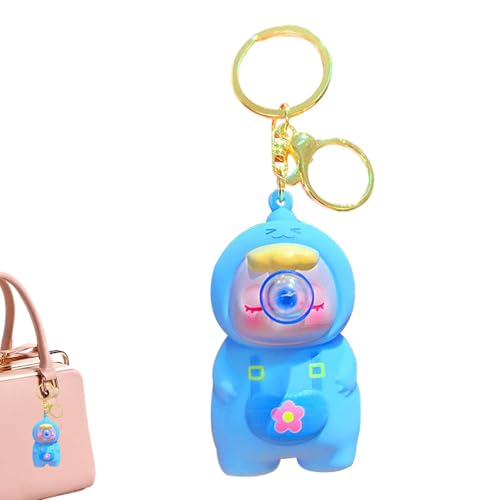 Schlüsselanhänger Squeeze Ornament,Fidget Squeeze Charaktere - Entspannendes Cartoon-Squeeze-Silikonspielzeug | Schöner Taschenornament-Schlüsselanhänger für Kinder und Erwachsene für Schultasche, Tra von Generisch