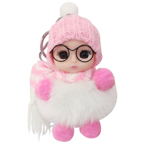 Schlüsselanhänger für Damenpuppe, Schlüsselanhänger für Mädchen für Rucksack - Schlüsselanhänger für Mädchen, dekorative Schultasche für Studenten, große Augen, Figur, Verzierung Schlüsselanhänger für Damenpuppe, Schlüsselanhänger für Mädchen für Rucksack - Schlüsselanhänger für Mädchen, dekorative Schultasche für Studenten, große Augen, Figur, Verzierung von Generisch