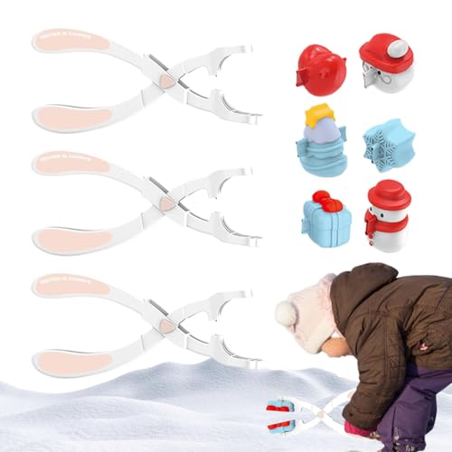 Schneeball-Clip, Schneeball-Maker-Clip,Weihnachtsthema-Schneeball-Formen-Hersteller-Schneeball-Spielzeug | Outdoor-Schneeball-Maker, Schneespielzeug, Winter-Spiel-Schneeball-Kampf-Maker-Werkzeug für u von Generisch