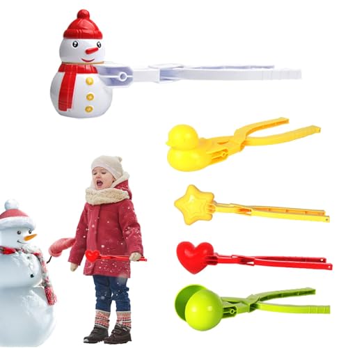 Schneeballmacher für Kinder, Schneespielzeug für Kinder | Winter-Schneeball-Spielzeugsets | Schneeballschlacht, Sandspielzeug für Kinder, Schneeball-Clip-Set, Outdoor-Schneeschimmel für Kinder im Wint von Generisch