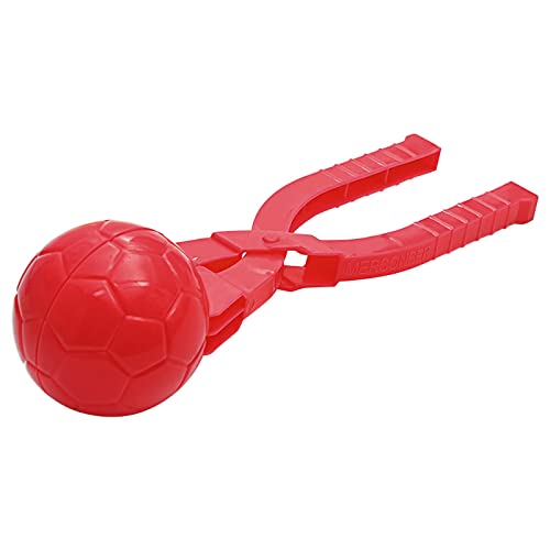 Schneeballschlachten, Fußball Schneeballclip Schnee Former, Schneeballzange Schneeball Clip Snow Maker, Schneeball Clip für Kinder im Freien Spielen Schnee (Watermelon Red, One Size) von Generisch