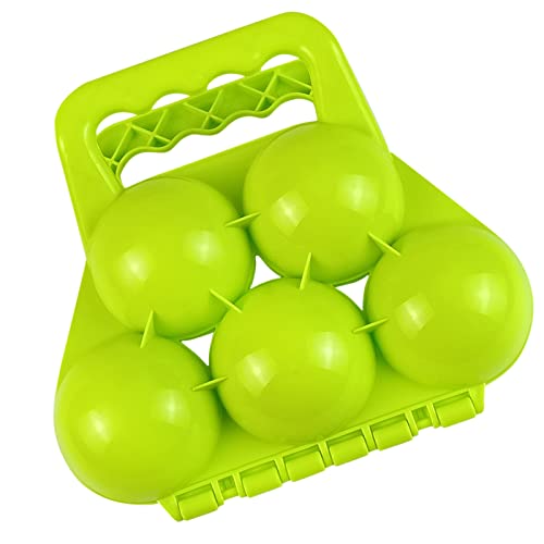 Schneeballzange, Sandball Schneeball Clip Schneeballpresse Schneeball Former Winter Schneeball Maker Outdoor Spielen für Kinder Jungen Mädchen im Freien Spielen Schnee (Green, One Size) von Generisch