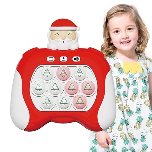 Schnelles Schiebespiel, Weihnachts-Pop-Spielzeug - Handheld-Blasenspiel Christmas Fidget | Umweltfreundliches elektronisches Fidget-Pop-Spielzeug zum Stressabbau, Pop-Puzzle zum Geburtstag von Generisch