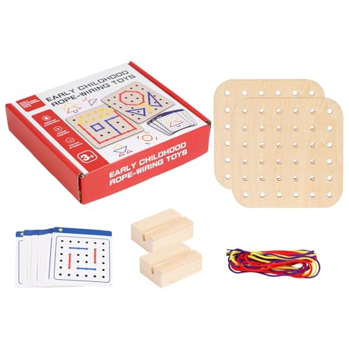 Schnürung Spielzeug - Holzschnürung Perlen, Sensorische Lernbretter | -Threading -Lernspielzeug, Feinmotorik -Spielzeug Reisespiel Frühes Lernen Aktivitäten Für Vorschulkinder Im Alter Von Schnürung Spielzeug - Holzschnürung Perlen, Sensorische Lernbretter | -Threading -Lernspielzeug, Feinmotorik -Spielzeug Reisespiel Frühes Lernen Aktivitäten Für Vorschulkinder Im Alter Von von Generisch