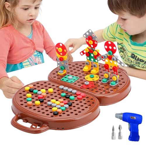 Schraubenzieher-Spielzeugset für Kinder,Schraubendreher-Spielzeugset für Kleinkinder - Technisches Spielzeug,Neuheit Lustiges, reißfestes, kreatives, langlebiges -Schrauben- und Mutternspielzeug f von Generisch